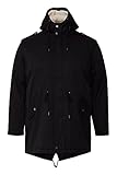 !Solid BT Darnell Winterparka Herren Big & Tall Parka Winterjacke Große Größen bis 6XL, Größe:5XL, Farbe:Black (194007)