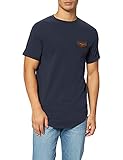 Gianni Kavanagh Herren Navy Blue GK Core Western Tee T-Shirt, Marineblau, S