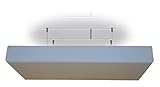 Manufactur Schaumstoffe Wegerich Deckensegel Bass Absorber Akustik Schaum mit Dekor-Kante aus BASOTECT® lichtgrau DIN4102 Maße: 100 x 50 x 6cm mit Edelstahl-Halterung