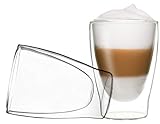 DUOS 2X 310ml Set doppelwandige Thermo Gläser, Tee, Latte Macchiato by F