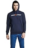 JACK & JONES Male Hoodie Logo LNavy B