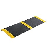 LIEKUMM 30 x 80 cm Tragbare Schwellenrampe, Aluminiumrampe für Rollstuhlfahrer, Zugang zur Tür Rutschfeste Rollstuhlrampe (MR807-30)…
