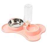 Legendog KäTzchen SchüSsel Automatische Nonskid ErhöHte Katze Food Bowl Welpen LebensmittelschüSsel Mit Wasserflasche Katzen Hunde Trinkzeitsp