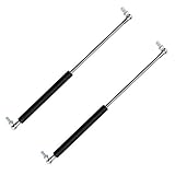 2X Gasfedern 400 mm 400 N Multi Fit Gasdruckfedern Kit 180 mm Hub mit Kugelstiften für Unterstützung Heckklappen Kofferraumluk