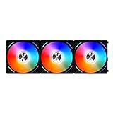 Lian Li Uni Fan AL120 RGB PWM Lüfter, 3er Pack inkl. Controller - 120mm, schw