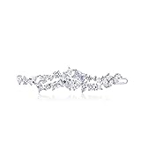 QUKE Damen Leuchtenden Zirkonia Kristall Elegant Haarspangen Braut Hochzeit Schmuck Haar Clip Haarnadel Für Frauen M