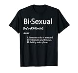 Bisexual Definition Clothing - LGBT Sexuality Pride Month Bi T-S