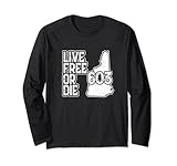 New Hampshire Live Free or die State Motto Umriss 603 Lang