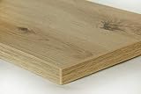 Schreibtischplatte 120x80 aus Holz DIY Schreibtisch direkt vom Hersteller vielseitig einsetzbar - Tischplatte Arbeitsplatte Werkbankplatte mit 125kg Belastbarkeit & Kratzfestigkeit - Lion E