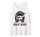 Coonhound Mom Damen Brille, Schwarz / Hellbraun Tank Top