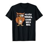 Der Frühe Vogel kann mich mal Morgenmuffel Eule Kaffee T-S