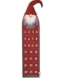 Pommerntraum ® | Adventskalender Santa - Weihnachtsmann - Nikolaus - Wichtel - zum Befüllen aus Filz wiederverwertb