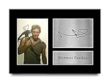 HWC Trading Norman Reedus A4 Ungerahmt Signiert Gedruckt Autogramme Bild Druck-Fotoanzeige Geschenk Für The Walking Dead Tv-Show-F