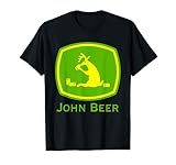 John Beer Shirt für Bauern mit grünem Traktor T-S