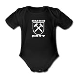 Spreadshirt Ruhrpott Logo Hammer Baby Bio-Kurzarm-Body, 62, Schw