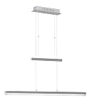 ACTION by WOFI Pendelleuchte, 1-flammig Gwen Energieeffizenzklasse A, höhenverstellbar, Touchdimmer, Kelvin 3000, Lumen 2000, 1 x LED / 23 W, 10 x 150 x 88 cm, nickel matt 705001640000