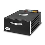 vertes Dörrautomat Dörrgerät Lebensmittel Trockner Elektrisch mit Computer, 5 Etagen und 550W (Temperaturbereich 28-68°C, Touch-Bedienung, Stunden und Minuten Timer, 5 Trockengitter, 100% PBA-Frei)