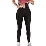 Yokbeer Damen Leggings High Waist Bauchweg Mieder Miederhose, Shapewear Jogginghose Damen Hosen Lang Formende Leggings Shape Tights Formleggings Hohe Taille Strumpfhosen (Color : Black, Size : XXL)