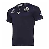 DIWEI Rugby Jersey/2020 Schottland Rugby T-Shirts, Home World Cup Baumwolljersey Grafik T-Shirt, Herren Kurzarm Poloshirts Mit Modischer Stickerei Polos B-XL