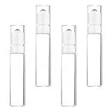 Lurrose 4Pcs 20Ml Ätherisches Öl Glas Roller Flaschen Tragbare Dispenser DIY Kosmetische Probe Rohr für Home Reise Make- Up