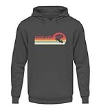 Angler Fisch Retro Hoodie | Fischer Angeln Mann Vintage Cool Unisex Kapuzenp