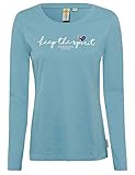 ROADSIGN Australia Damen Langarmshirt mit Frontprint hellblau | S