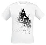 Star Wars Darth Vader Ink Männer T-Shirt weiß L