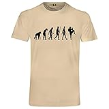 Evolution Muay Thai T-Shirt | Boxen | Kick | Kampfsport | MMA | Fight | Käfig Beige 2XL