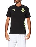 Puma Frau Borussia Dortmund Saison 2021/22 Training, Trikot Black-Safety Yellow, XXL