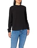 ONLY Damen Onlnew Mallory L/S Blouse SOLID WVN NOOS Bluse, Schwarz (Black), 38