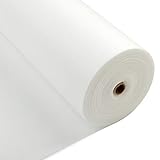 Longing Home Tischdeckenrolle, 1.18 × 25M, Weiß, Einweg Vlies Stoffähnlich Tischdecke Rolle, Meterware Tischtuchrolle, Geeignet Für Geburtstag, Party, Dek