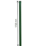 Zaunpfosten 34 mm grün Zaunpfahl Pfosten für 1,5m Metallzaun Schweißgitter RAL 6005