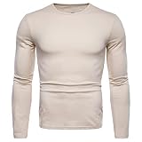Herren-Fitness-Jogging-Pullover mit Rundhalsausschnitt, einfarbig, schmales top-t-Shirt 24629 fischgrät-Muster, Bio-Baumwolle arbeitshemd thermohemd winterhemd Kaputze (urg-kap) All Over p