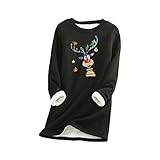 Zilosconcy Weihnachtspullover Sweater Pulli Hässlich Xmas Strickpullover Weihnachtspulli mit Verdickt Plus weihnachtlichen Motiven für Weihnachts Jump