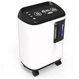 Homesally Tragbarer Sauerstoffkonzentrator Mit 30% -93% Reinheit 1-7L / Min-Fließverstellbarer Intelligenter Sauerstoffmaschine Für Heim- Und R