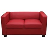 Mendler 2er Sofa Couch Loungesofa Lille - Leder,