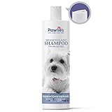 Pawlie's® Hundeshampoo weißes Fell - Optimale Fellpflege bei hellem & weißen Fell | Hundeshampoo für Weisse Hunde | Ideal geeignet für Havaneser, Westi, Husky, Pudel, Malteser & helle H