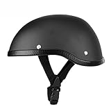 Halbschalenhelm Motorrad Halbhelm-DOT-zugelassener Bike Cruiser Chopper Moped Scooter ATV Helme Sturzhelm Rollerhelm Für Scooter Mofa (Color : B, Size : XX-Large)