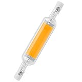 ZJING R7S LED-Lampe, 15W/20W COB LED- Filament Glühbirne, 118mm/78mm R7s Halogen Ersatzlampe, Linear Flutlicht 360° Abstrahlwinkel, 2pcs,Warm Light,78mm 20W