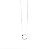 Sucre Halskette Circle Rainbow, Sterling Silb