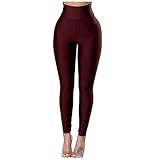 Leggings Damen Schwarz High-Waist Leggings-Damen Push-Up Schnell Trocknend Laufen Fitness Sport Yoga Hosen Stretch Skinny Treggings Hosen Damen Hochbund Jogging-Hosen Damen Laufhose Sportlegging