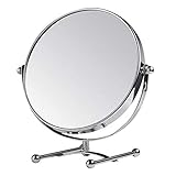 WFY Reisen Makeup Spiegel Portable 7 Zoll Eitelkeit Spiegel Tischplatte Prinzessin Spiegel 360 ° Rotation doppelseitig Ultra HD Kosmetikspiegel für die Arbeitsplatte Kosmetik