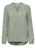 ONLY Damen Onlnew Eddie L/S TOP WVN Shirt, Shadow, M