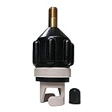 Cyleibe Ventiladapter Pumpenadapter Aufblasbare Pumpe Adapter SPU Luftventiladapter Boot Pumpe Adapter für Kanu Kajakfahren Boote Paddelboard (Schwarz)