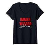 Damen IMMER WIGGER. Haie Immer Weiter Köln Kölle Kölsch Kölner Fan T-Shirt mit V