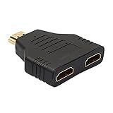 Ashley GAO HDTV Splitter Adwox 1080P HDTV Stecker auf 2 HDTV Buchse 1 in 2 Out Splitter Kabel Adapter Konverter DVD-Player/PS3/HDTV/STB