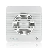 Vents 100 Silenta MTH K 100 mm Silent eine Badezimmer Abluftventilator mit Luftfeuchtigkeit Sensor Timer – Brilliant Weiß