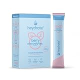 heydrate® Elektrolyte Pulver zuckerarm & kalorienarm | Optimales Sportgetränk | Alternative zu isotonischen Getränkepulvern | 12 Getränkesticks | Made in DE (Berry Electrolytes)