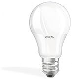 Osram LED Base Classic A Lampe, in Kolbenform mit E27-Sockel, nicht dimmbar, Ersetzt 75 Watt, Matt, Kaltweiß - 4000 Kelvin, 3er-Pack