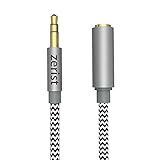 Zerist 3m Kopfhörer-Verlängerungskabel 3.5mm Aux-Verlängerung Nylon geflochtenes Klinkenkabel Stecker auf Buchse für Kopfhörer, Auto, MP3-Player - G